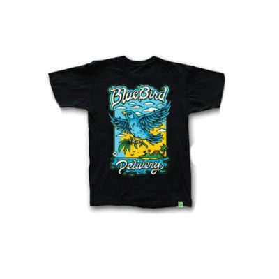 Blue Bird T-shirt - Black