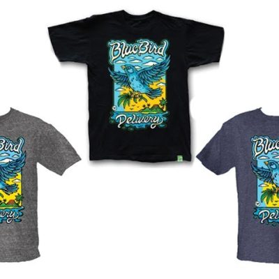 Alternative view of Blue Bird T-shirt - Grey