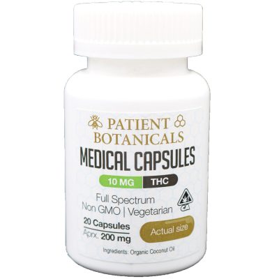 Patient Botanicals - 10MG Capsules (THC)