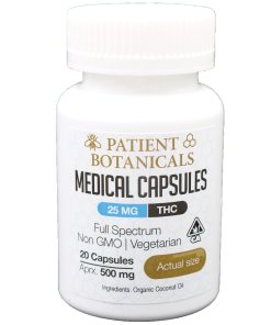 Patient Botanicals - 25MG Capsules (THC)