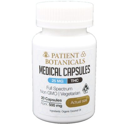 Patient Botanicals - 25MG Capsules (THC)