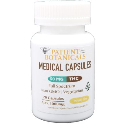 Patient Botanicals - 50MG Capsules (THC)