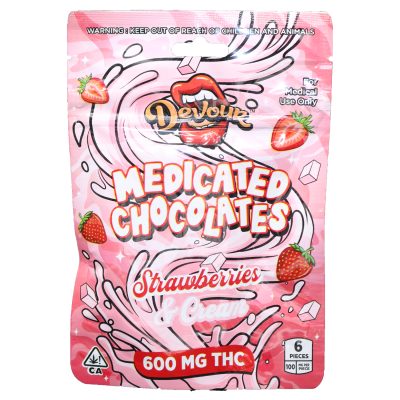 Devour Chocolate - Strawberries & Cream (600mg.)