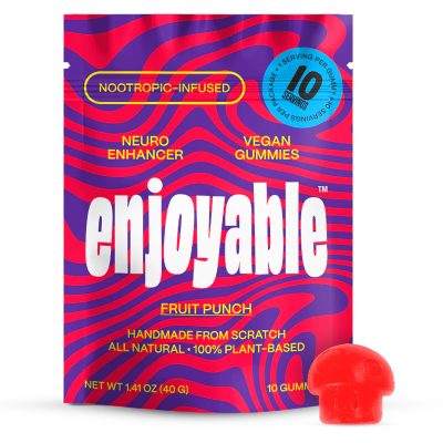 Enjoyable - Neuro Enhancer Fruit Punch Vegan Gummies