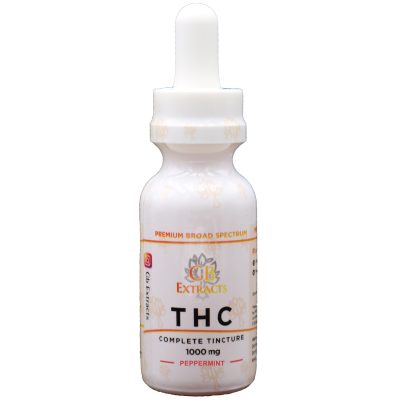 Alternative view of GB Extracts Full Spectrum THC Tincture - (Peppermint 1,000mg.)