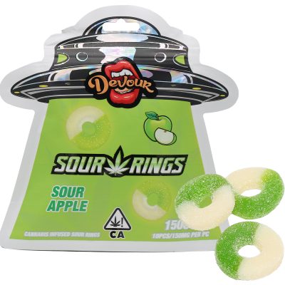 Devour - Sour Apple Rings (1500mg.)