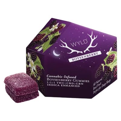 WYLD - Boysenberry 1:1:1 CBD:CBN + Indica Enhanced Gummies