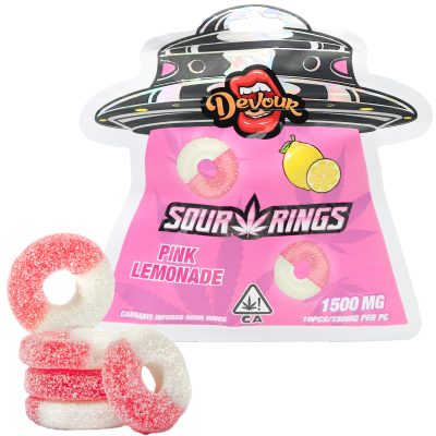 Devour - Pink Lemonade Sour Rings (1500mg.)
