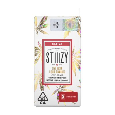 Alternative view of STIIIZY Live Resin Liquid Diamonds – Purple Haze