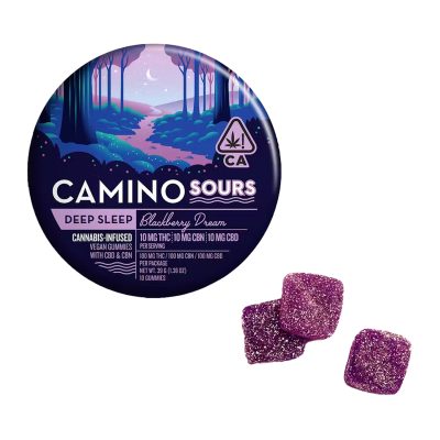 Camino Sours Blackberry Dream "Deep Sleep" 10:10:10 THC:CBD:CBN Gummies