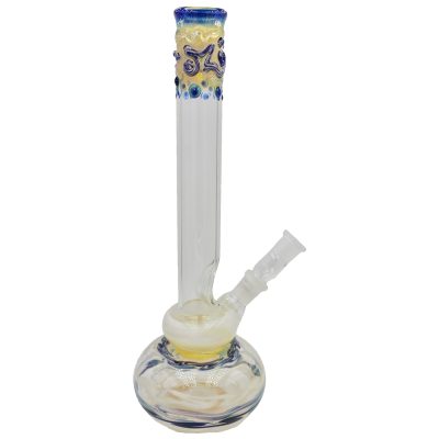 12" Glass Coiled Bubble Bottom Bong