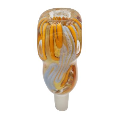 Large Square Swirls Glass Cone Bowl (14mm) - Image 2
