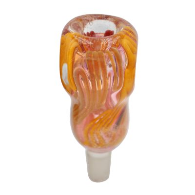 Large Square Swirls Glass Cone Bowl (14mm) - Image 3