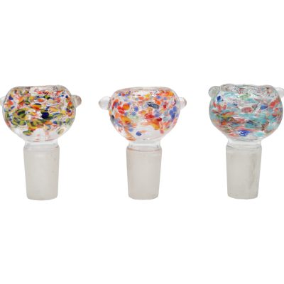 Glass Multicolor Confetti Bubble Bowl (18mm)