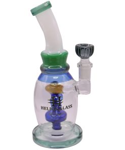 8” Helios Glass Bong with Mushroom Perc