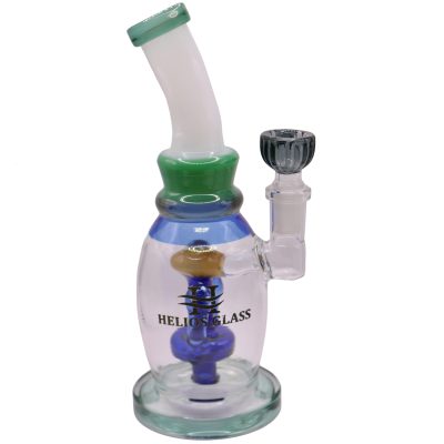 8” Helios Glass Bong with Mushroom Perc