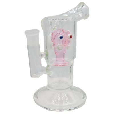 Alternative view of 6.5" Glass Dab Rig w/ Animal Percolator