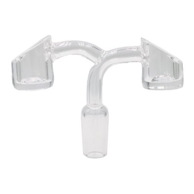 14mm Male Standard Double Head Quartz Banger (90 Degree Angle)