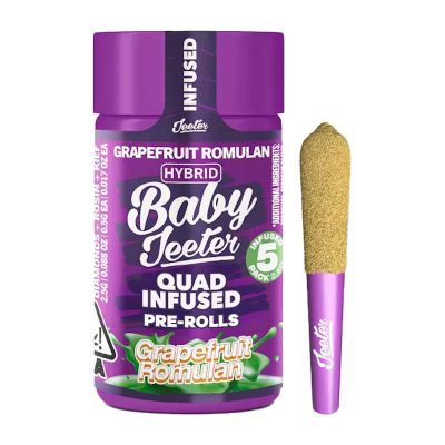 Baby Jeeter – Grapefruit Romulan Rosin Enhanced Diamond Pre-Roll