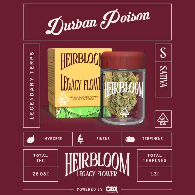 Heirbloom Legacy Flower - Durban Poison 3.5G - Image 5