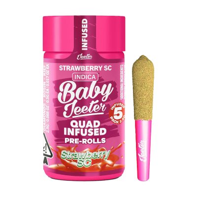 Baby Jeeter – Strawberry SC Rosin Enhanced Diamond Pre-Roll