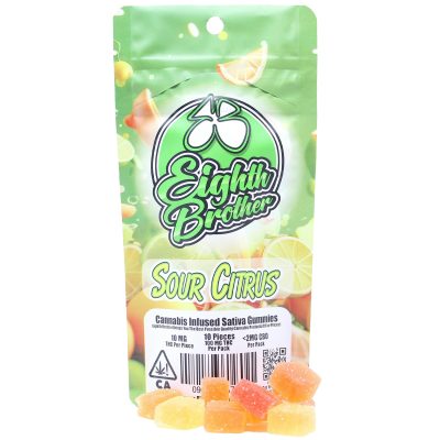 Eighth Brother - Sour Citrus Gummies 10 pack - (100mg)