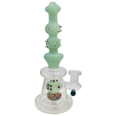 Alternative view of 7" Dice Glass Bong