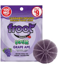 Froot - Sour Grape Ape Single Cut-to-dose Gummy (100mg)