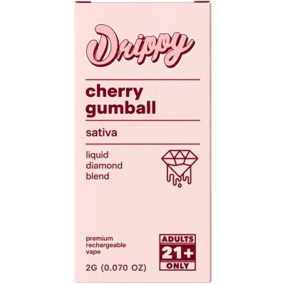 Alternative view of Drippy 2G Liquid Diamonds – Cherry Gumball (Sativa)