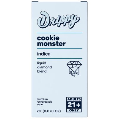 Alternative view of Drippy 2G Liquid Diamonds – Cookie Monster (Indica)