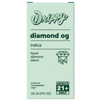 Alternative view of Drippy 2G Liquid Diamonds – Diamond OG (Indica)