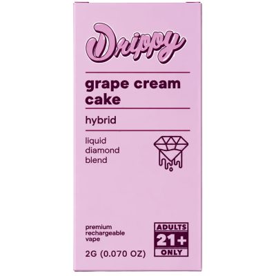 Alternative view of Drippy 2G Liquid Diamonds – Grape Cream Cake (Hybrid)