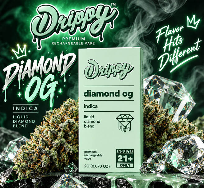 Drippy 2G Liquid Diamonds – Diamond OG (Indica) 1 Diamond OG