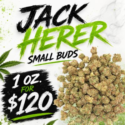 Alternative view of Jack Herer Smalls - ($120 Oz. Deal)
