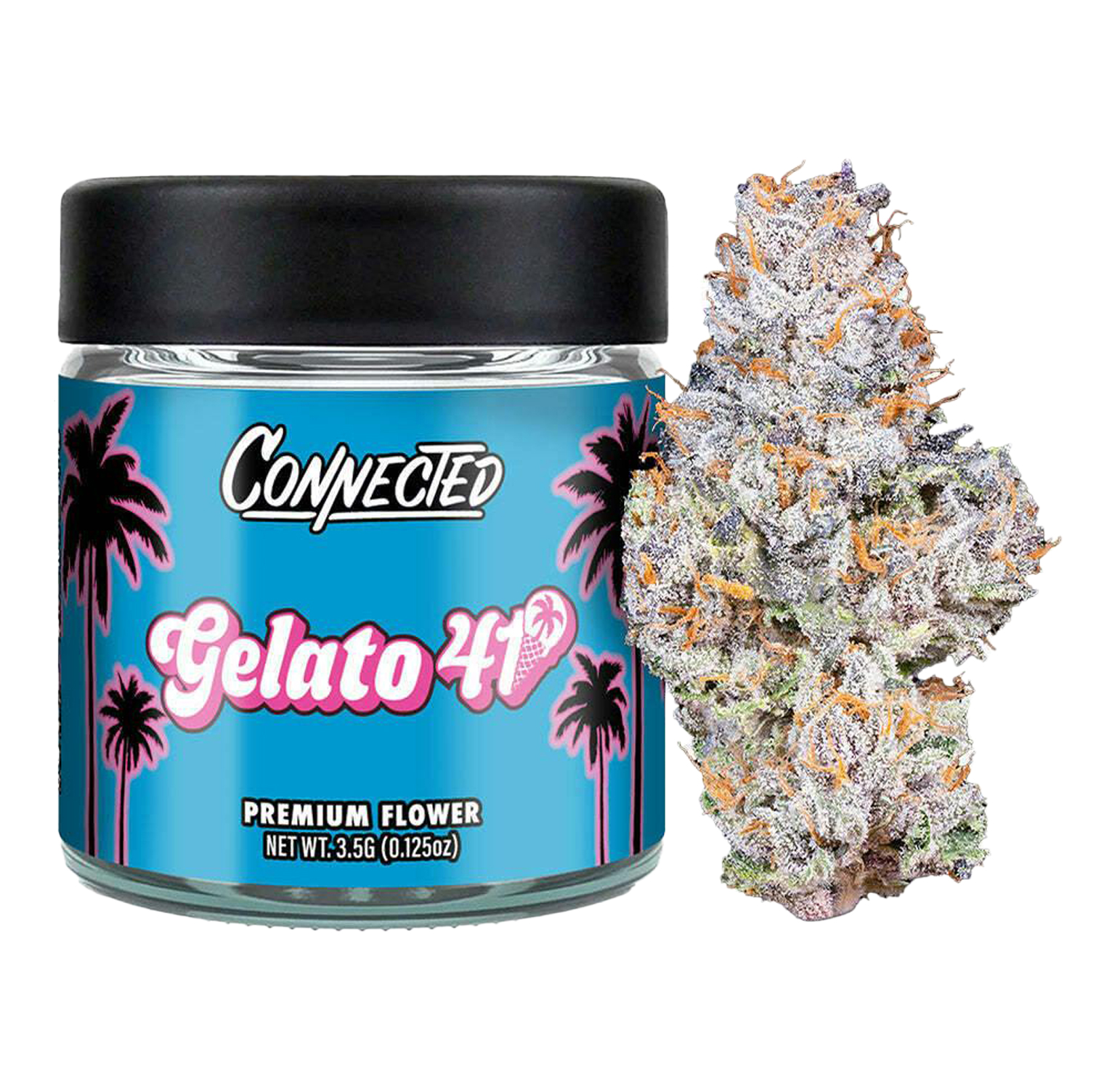 Connected - Gelato 41 | Premium Flower (3.5g) 1 Gelato 41 white