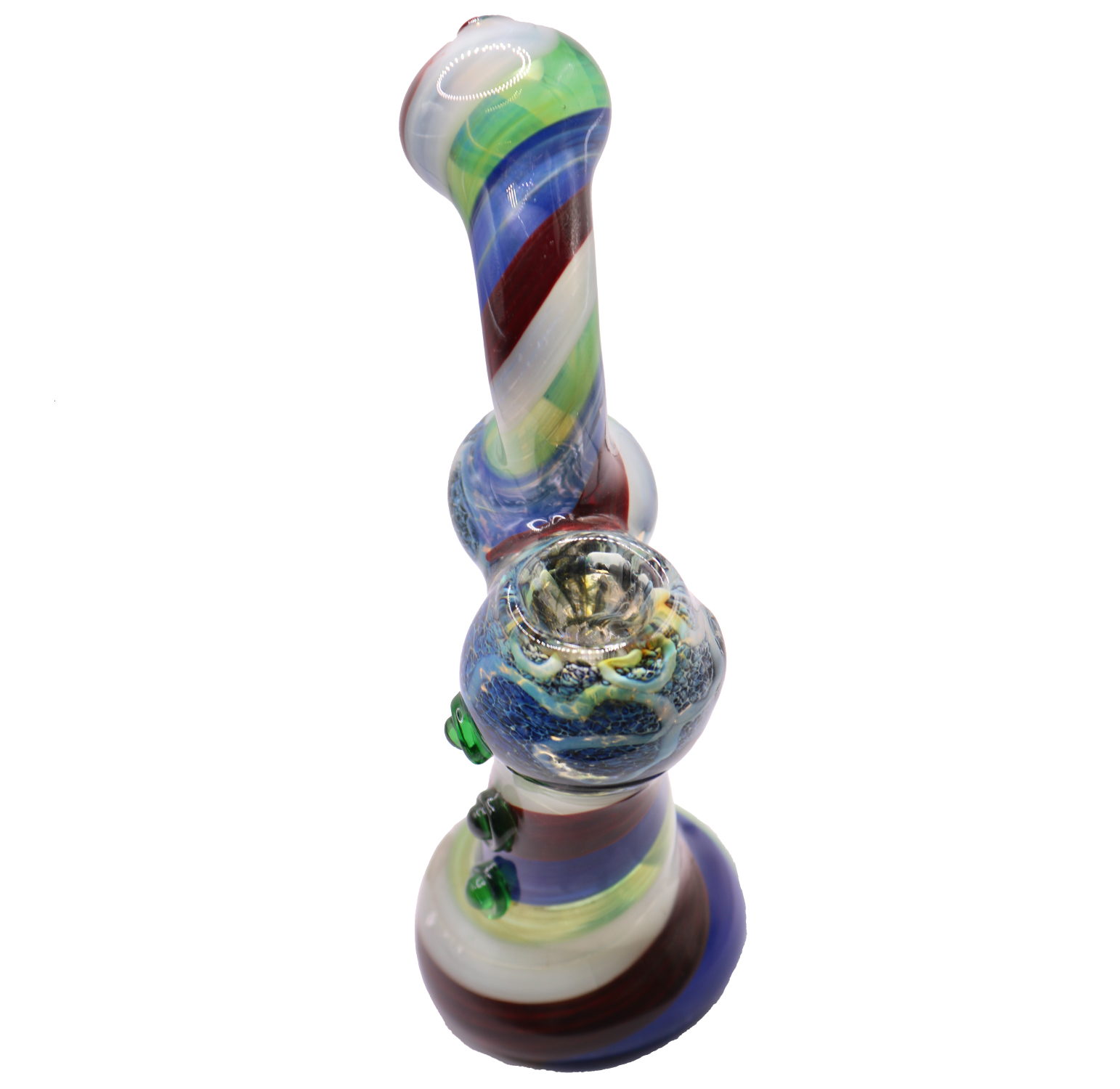 7" Multi-Color Sherlock Glass Bubbler - Image 2