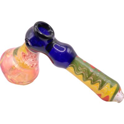Rasta Thick Glass Medium Hammer Bubbler - Image 3