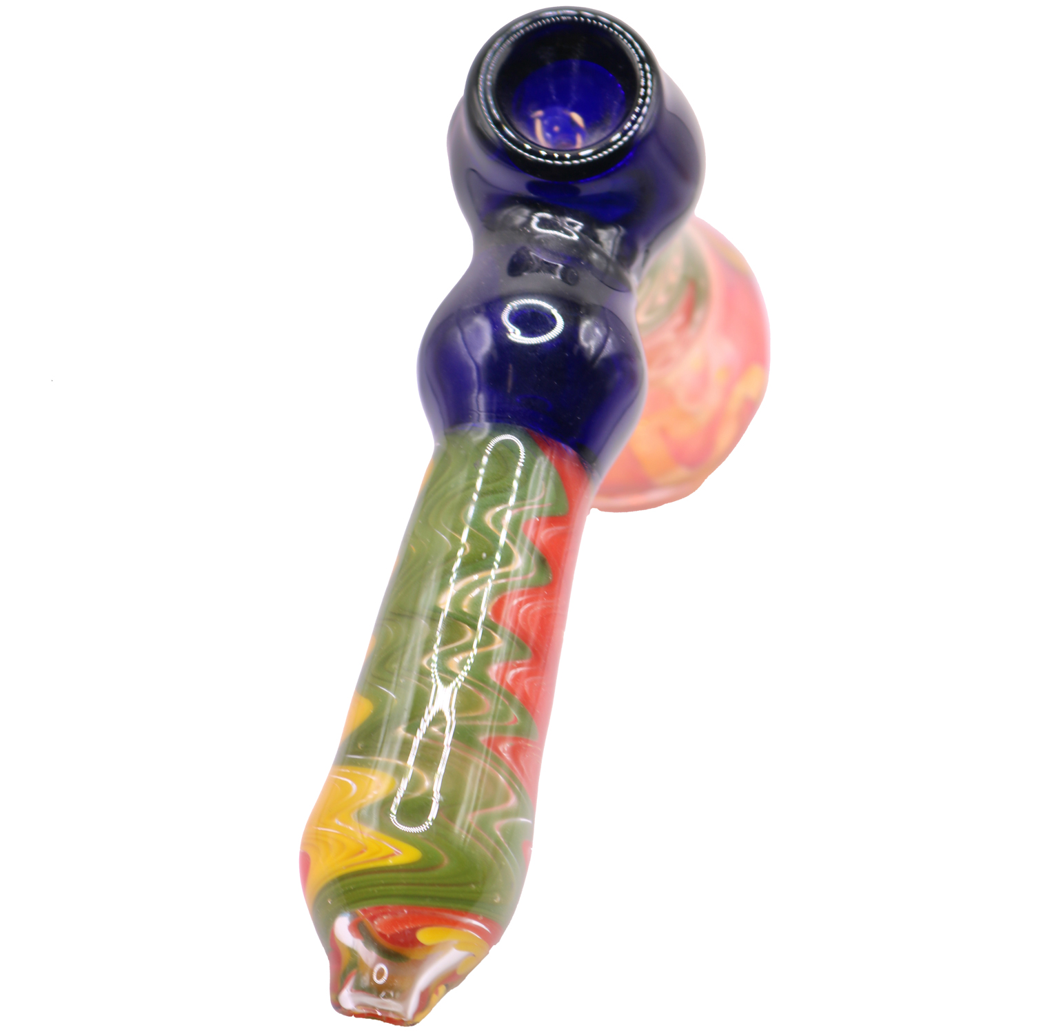 Rasta Thick Glass Medium Hammer Bubbler - Image 2
