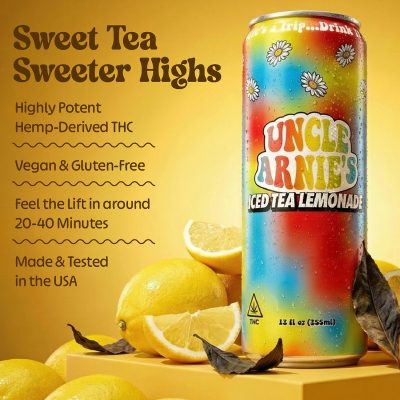 Alternative view of Uncle Arnie's - Iced Tea Lemonade | Non-Carbonated | 100mg | 12oz