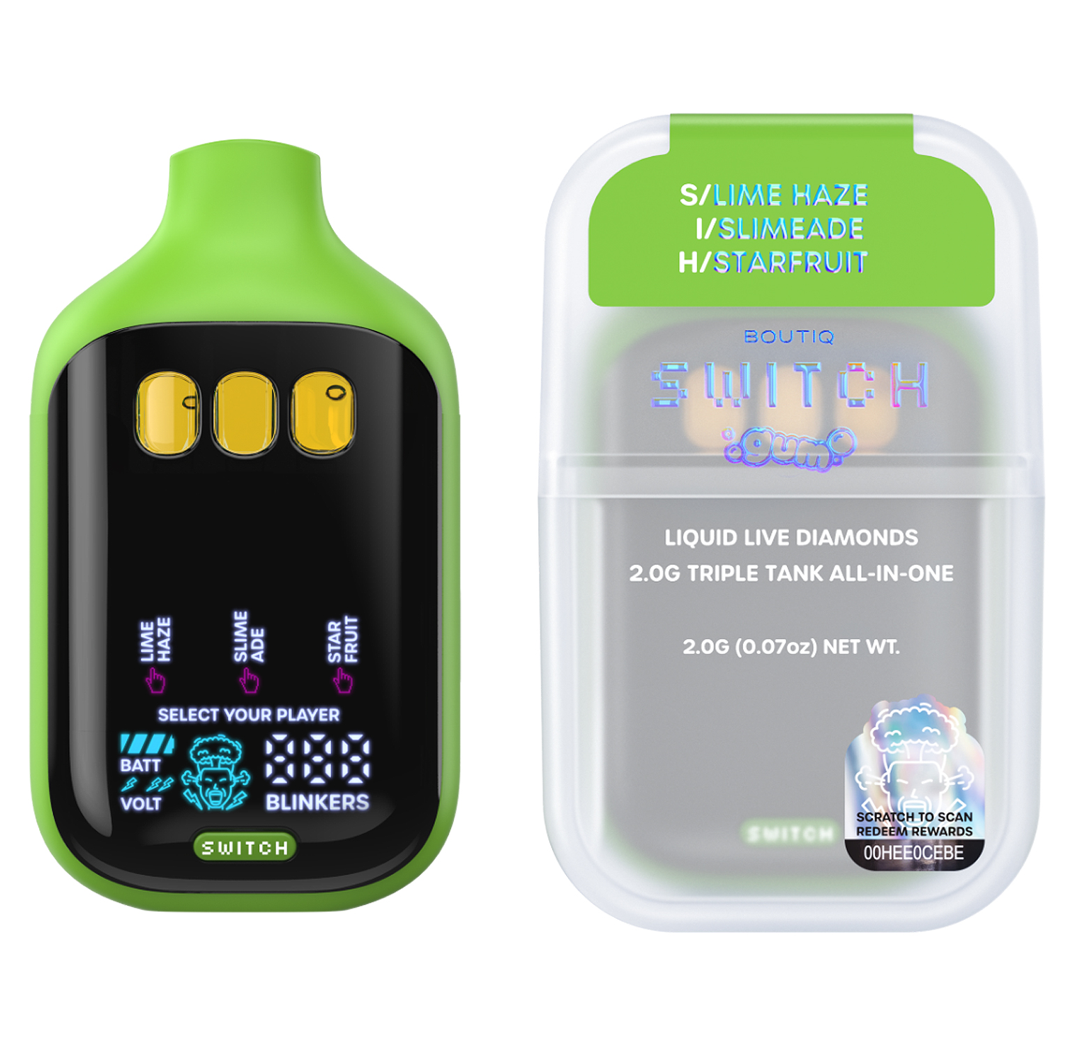 Boutiq - Lime Haze x Slimeade x Starfruit | V5 GUM All-In-One | 2g