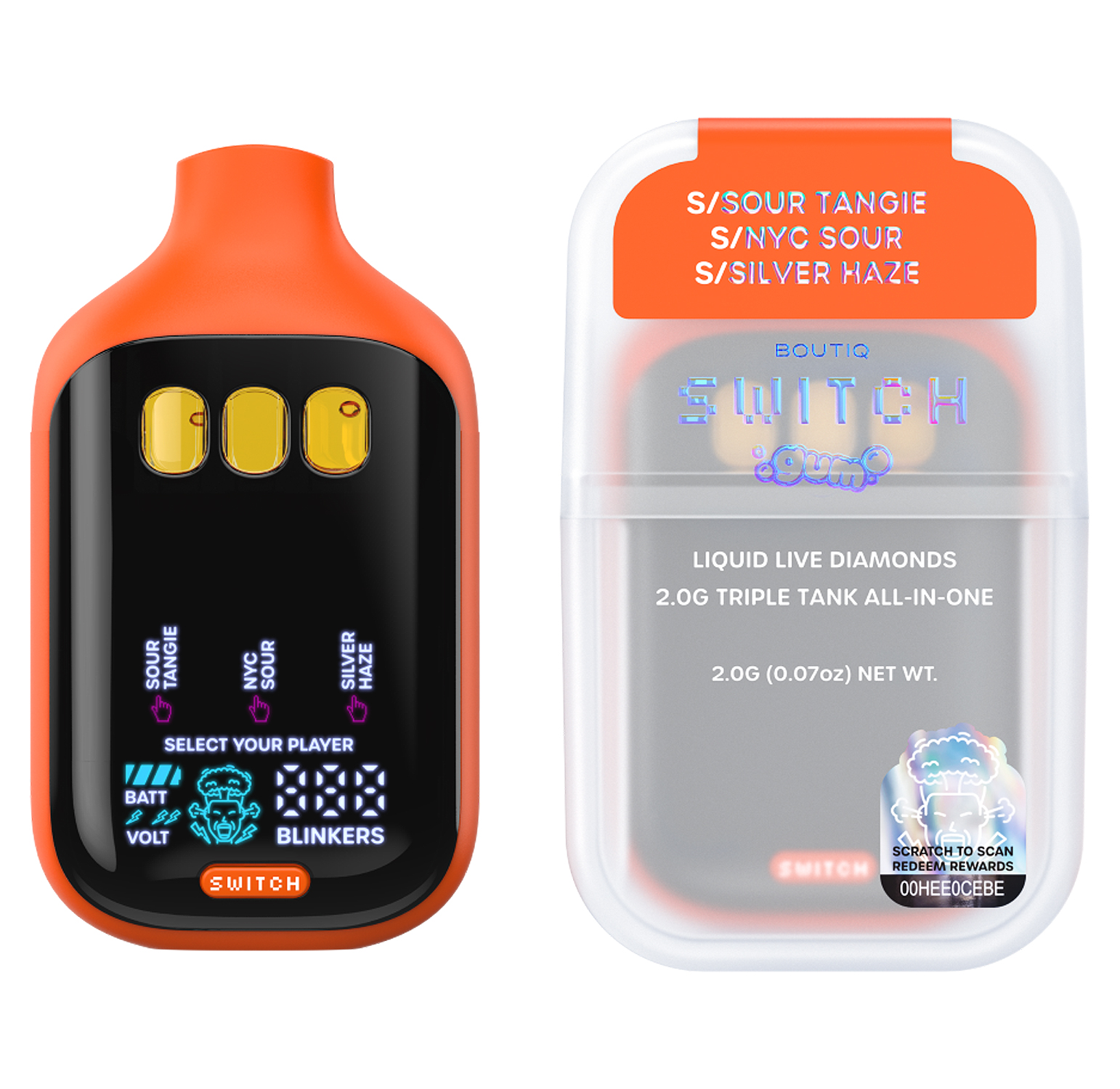 Boutiq - Sour Tangie x NYC Sour x Silver Haze | V5 GUM All-In-One | 2g